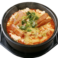 ハムチーズ純豆腐