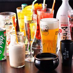 嬉しい単品飲み放題(2時間制90分L.O）1819円