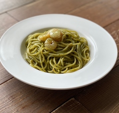 ぷりぷり海老のジェノベーゼ