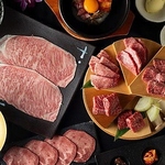 料理長厳選の黒毛和牛をコースで！