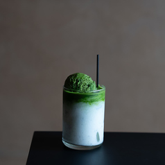 京都北川半兵衛 抹茶ラテ お濃抹茶アイスフロート