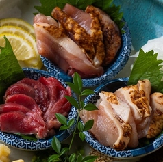 薩摩地鶏の鳥刺し