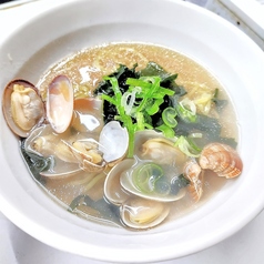 あさりたっぷり！貝だし塩ラーメン