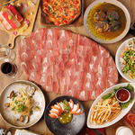 一番人気！生ハム食べ放題2時間飲み放題付コース〈全8品〉5,500円｜宴会の際におすすめです！