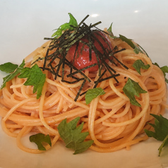 和風明太子バターのスパゲッティ