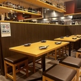 テーブル席は2名様よりご利用可能！少人数でのご宴会から会社宴会まで幅広く対応可能です。お店丸ごと貸切も承っております。お一人様でのご来店も大歓迎！お酒の種類も豊富にご用意しておりますので、ご友人との飲み会などにもお気軽にご活用くださいませ。◇蕨 蕨駅 居酒屋 飲み放題 会社宴会 忘年会 新年会◇