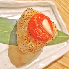 明太子バター醤油炭火焼きおにぎり
