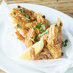 ソフトシェルシュリンプのセモリナフリット