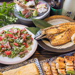 炉端焼/炭火焼/海鮮/飲み放題/掘りごたつ/個室/貸切/歓送迎会/藁焼き/八尾