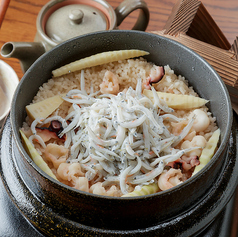 釜揚げしらすと蛸と姫竹