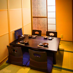 2～4名様で利用可能な半個室の座敷席