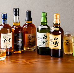 人気のジャパニーズウイスキーもご用意