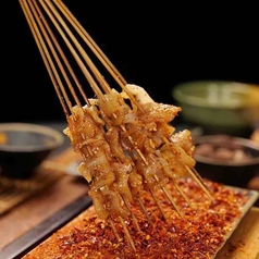 豚皮の串焼き/オイル漬け羊腎串/牛アキレスの串焼き/焼き豚足串/焼きナス 各種