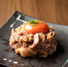 宮崎種鶏の味噌ユッケ(刺身)