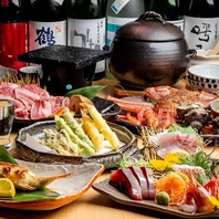 厳選地酒を含む充実の飲み放題