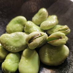 そら豆の塩茹で