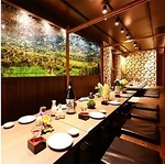 心地よく過ごして頂きたいので全席掘り炬燵の完備、プライベートの宴会にも最適です。