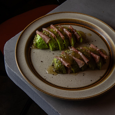 生ハムとアボカド