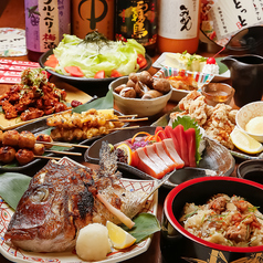 炉端とホルモンと串焼きとおでん とっとっと 梅田お初天神店のコース写真