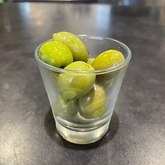 イタリア産　大粒オーガニック　グリーンオリーブ