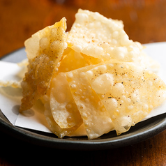 餃子の皮チップス