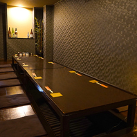 人数に合わせてお席をご用意。貸切も可能◎