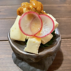 うにとクリームチーズの麦味噌漬け