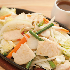 ホルモン鉄板焼き