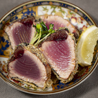 【ばってん】といえば鰹。鰹のレアカツをご堪能。