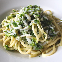 釜揚げシラスと青海苔のペペロンチーノ