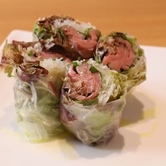 ローストビーフ生春巻き