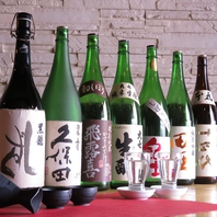 こだわりの随時20種以上の厳選された日本酒をご用意