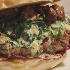 クリームドスピナッチバーガー