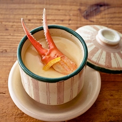 お通しが無いのでとりあえずいかがカニ　茶碗蒸し