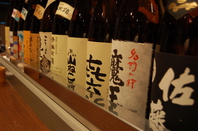 鹿児島ならではの焼酎や日本酒など約60種類！