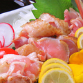 料理メニュー写真 薩摩赤鶏の刺身