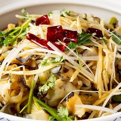 螺貝の葱醤油炒め