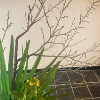 お客様のお迎え花