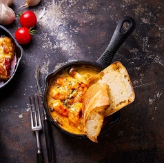 エビのクリームアヒージョ