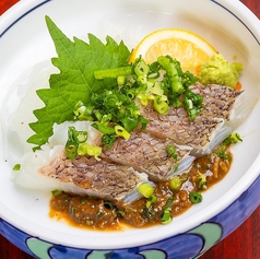 真鯛の焼っきり 薬味もろみポン酢