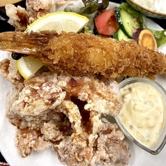 【平日限定】唐揚げ&大海老フライ