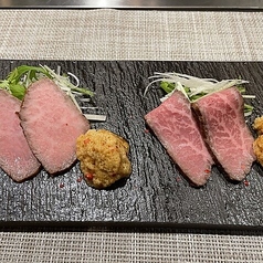 ローストビーフ二種盛り合わせ