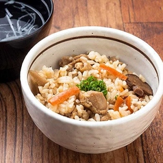 かしわ飯(スープ付き)