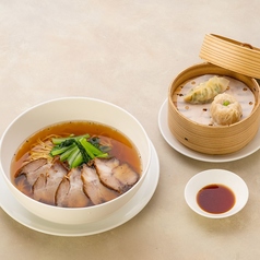 チャーシュー麺と手作り点心2種