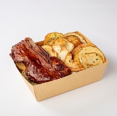 BBQスペアリブ　ポテトチップス付