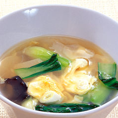 玉子とチンゲン菜のスープ