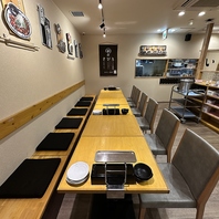 お席をつなげてご宴会スペースにもできます★