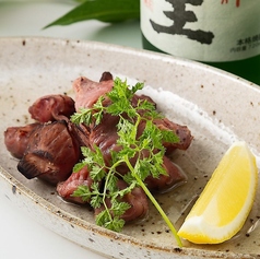 砂ずり　塩焼き