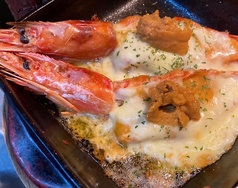 赤えびの雲丹チーズ焼き（一尾）