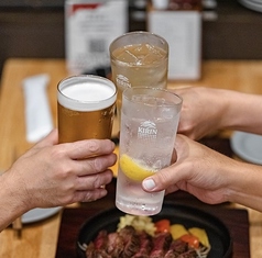 大きめグラスが嬉しい！1杯450円~ご用意！